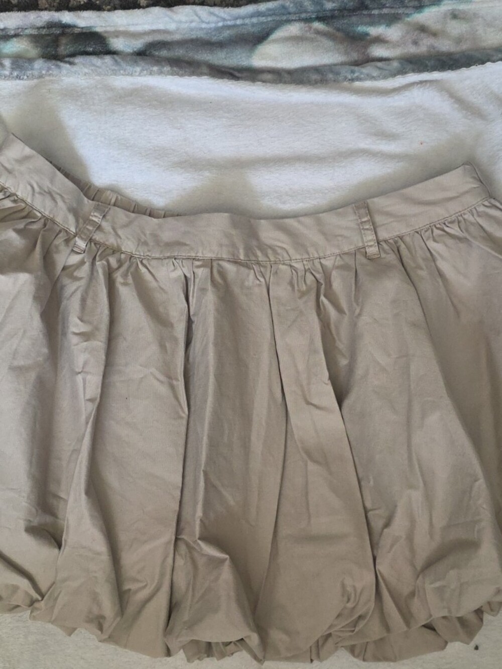 wild fable Beige Bubble Skater Skirt